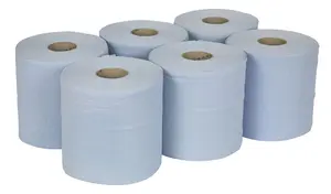 Sealey Paper Roll Blue 2-Ply Embossed 150m Pack of 6 BLU150