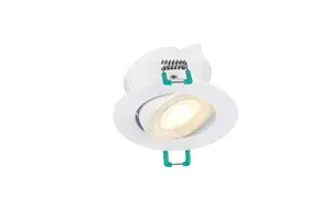 Sylvania SylSpot Warm White IP44 rated 5W Recessed LED Spotlight - 3 Pack