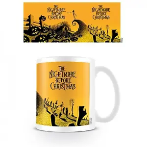 Nightmare Before Christmas Graveyard Mug Yellow/Black (One Size)