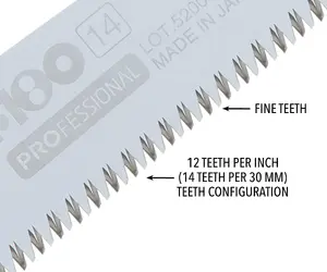 Silky F-180 Professional Pruning Saw Fine Teeth 180mm