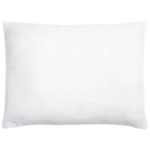 Set of 2 Pillows ERRIGAL Microfibre Low 50 x 60 cm White