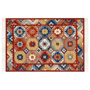 Wool Kilim Area Rug 160 x 230 cm Multicolour LUSARAT