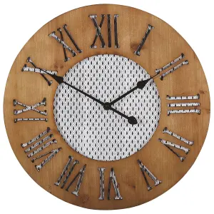 Wall Clock CUILCO Wood Dark Wood