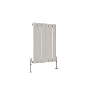 Horizontal White Single Flat Panel Radiator (H) 600 mm x (W) 408 mm, 1328 BTU.