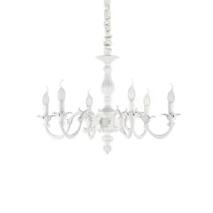 Luminosa Justine 6 Light Pendant Light White