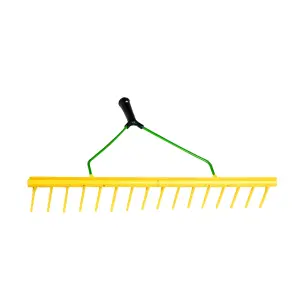 Pegdev - PDL - Perennial 16 Tooth Polypropylene Landscape Rake Head ONLY - Garden Leaf Lawn Soil Sand Tool 25 Inch Wide