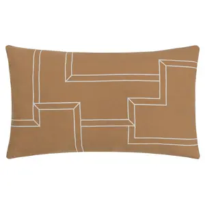 Sirna Geometric Rectangular Lumbar Cushion Polyester/Polyfill