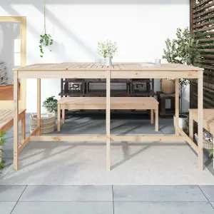 Berkfield Garden Table 203.5x90x110 cm Solid Wood Pine