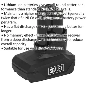 High-Performance 12V 4Ah Lithium-ion Battery for SV12 Cordless Power Tools