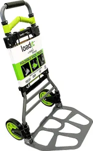 LoadIt 130kg Folding Trolley Sack Truck Barrow, Hand Truck, Moving Trolley on Wheels, Heavy Duty, Bungees, ISO 9001 & TUV GS