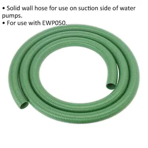 Solid Wall Suction Hose - 50mm x 5m - Suitable for ys04216 Petrol Water Pump