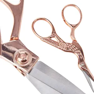 Scissors: Gift Set: Dressmaking (20cm) and Embroidery (9.5cm): Rose Gold