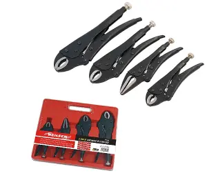 Locking Plier Set 4PC Grip Wrench Set Vice Pliers Locking Lock Mole Grips CT0980