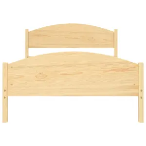 Berkfield Bed Frame Solid Pine Wood 120x200 cm