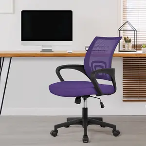 Yaheetech Ergonomic Mid-back Mesh Office Chair - Purple