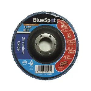 Homesmart 1 Packs 115mm Flap Disc 60 Grit Zirconium Oxide for Angle Grinder to Sanding Grinding