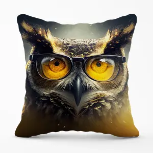 Owl Splashart Outdoor Cushion 45cm x 45cm