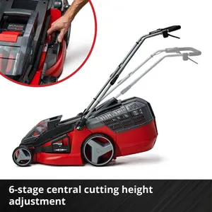 Einhell 43cm Cordless Lawnmower 36V Rotary With 2x 4.0Ah Batteries And Chargers BRUSHLESS Power X-Change - GE-CM 43 Li M Kit