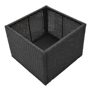 Canadian Spa Company Rattan effect Square Planter (H)121cm (W)66cm