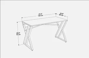 Decorotika Gyza Study and Writing Desk