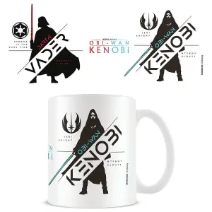 Star Wars: Obi-Wan Kenobi Friends Turned Foes Mug White/Black (One Size)