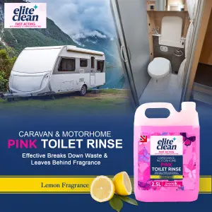 Caravan Toilet Chemical Blue Pink Rinse Fluid Solution Cleaner Caravan Motorhome