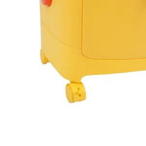 3 Tier Cute Yellow Duck Plastic Pull Out Drawer Storage Cabinet Cart with Wheels 870 mm (H)