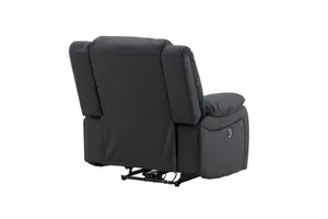 Singapore Recliner Armchair,Black