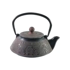 Buckingham Cast Iron Japanese Tetsubin Teapot  800 ml - Aztac Pattern