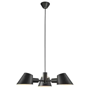 Nordlux Stay Multi Arm Pendant Ceiling Light Black E27