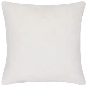 Heya Home Cozee Check Faux Fur Polyester Filled Cushion