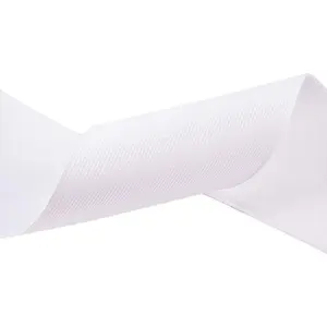 75mm Flat Elastic Band Stretchable Elastic Cord Stretch Strap, White - 5 metres