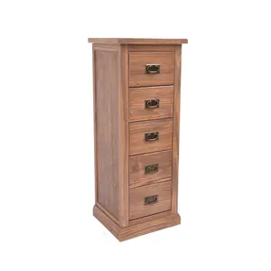 Tirolo 5 Drawer Narrow Chest of Drawers Bras Drop Handle