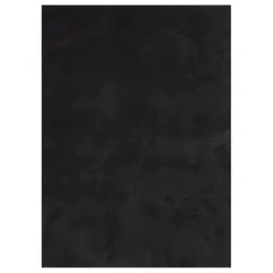 Rug HUARTE Short Pile Soft and Washable Black 200x280 cm