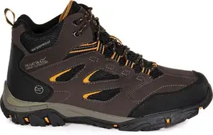 Regatta Men's Breathable Holcombe Waterproof Mid Walking Boots Peat Inca Gold, Size: UK 9.5