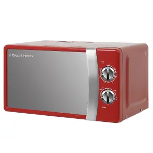 Russell Hobbs RHMM701R-N Colours Plus 17 Litre Red Manual Microwave