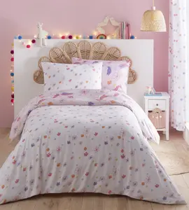 Charlotte Thomas Pink Unicorn Duvet Cover Set Reversible With Pillowcases Single