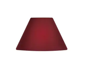 9" Cotton Coolie Lampshade - Red