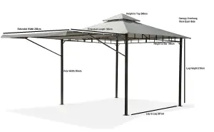 Garden Store Direct Provence Extending Gazebo 3m x 3m