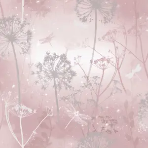 Arthouse Damselfly Blush Wallpaper