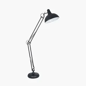 Classic Black Metal Task Floor Lamp