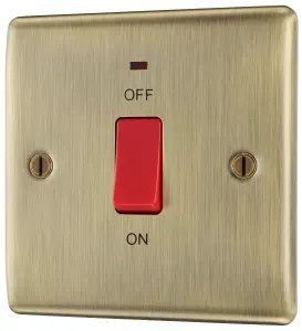 BG 45A Rocker Raised slim Control switch Matt Brass effect