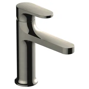 RAK Portofino Brushed Nickel Modern Basin Sink Mixer Tap Solid Brass