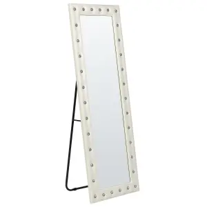 Standing Mirror ANSOUIS Faux Leather White