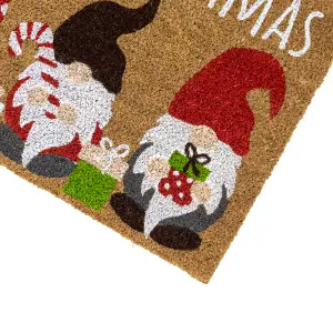 JVL Latex Christmas Coir Door Mats - 40 x 58cm - Gonks