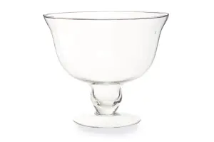 Maison by Premier Ambra Clear Glass Tulip Bowl