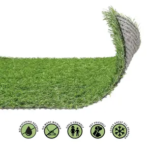 Artificial Grass 1x3m Garden Outdoor Green Fake Lawn Astro Turf 20mm Pile Thick