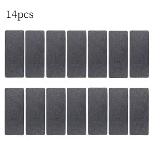 14 Pcs Dark Grey Felt Stair Treads Carpet Anti Slip Rectangular Stair Runner Step Mats