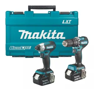 Makita 18v DLX2414T01 Brushless Kit DHP487 Hammer Drill DTD157 Impact Driver 5ah