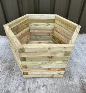 Simply Wood Signature Classic HEXAGON Planter - Extra Large Plus